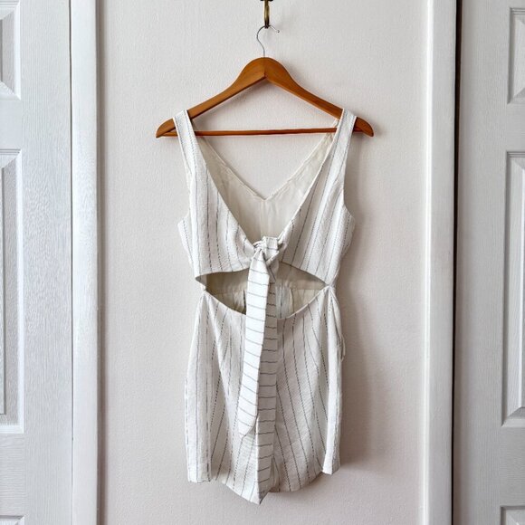 Aritzia Wilfred Écoulement Striped Romper - Picture 8 of 10